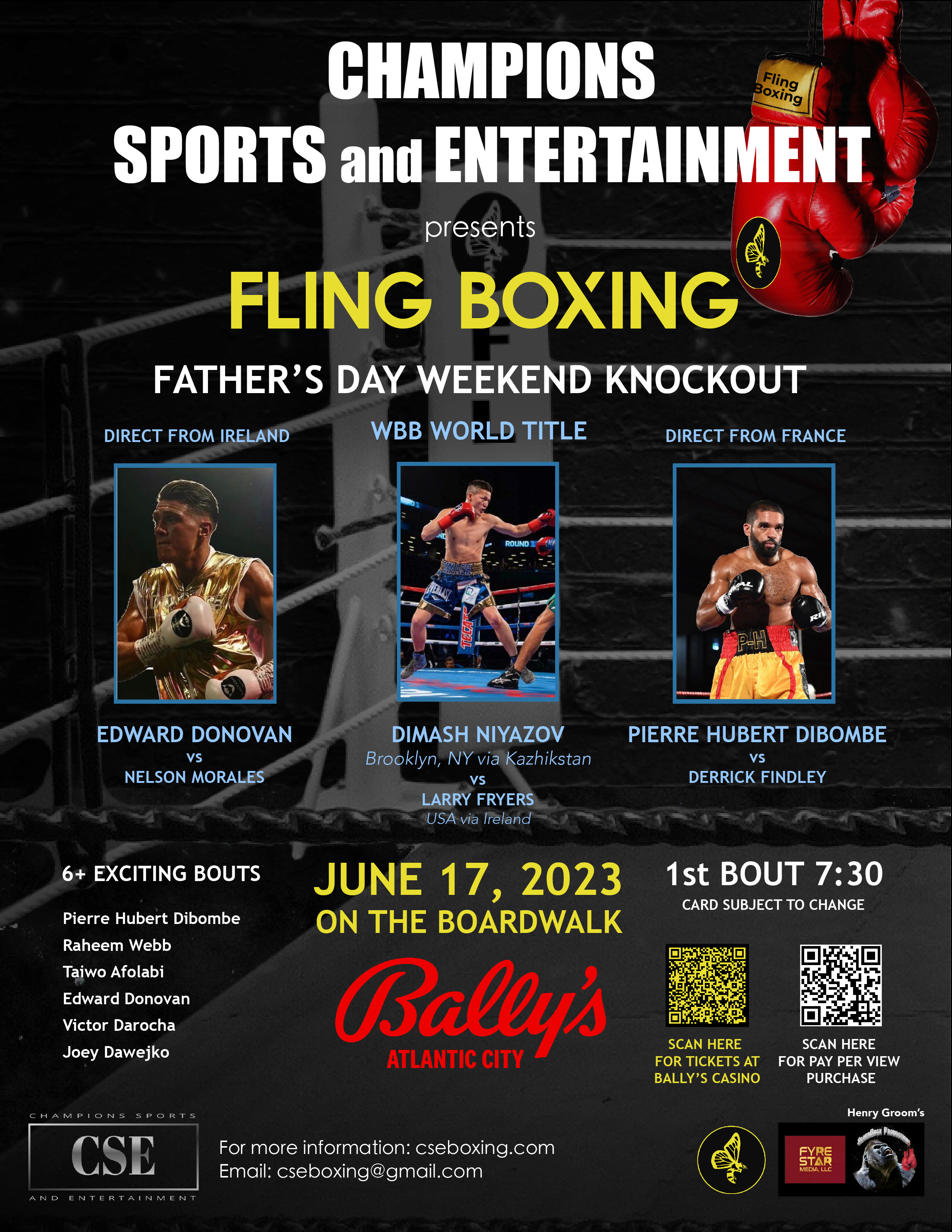 Flyer for CSE Boxing Event